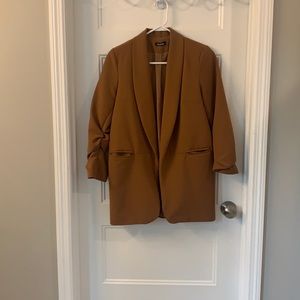Cognac Color Blazer by Boohoo!